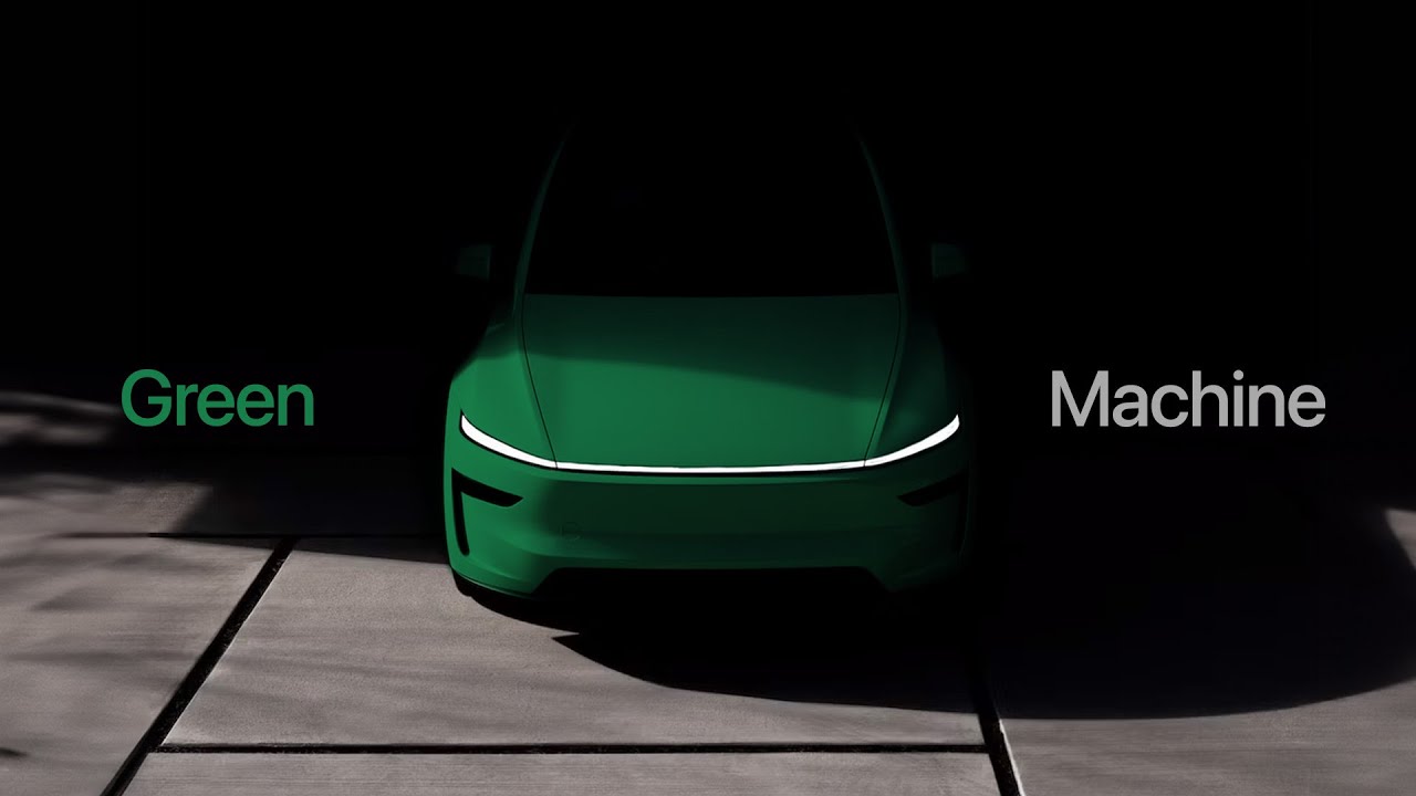 This NEW Tesla Model Y Juniper Looks INSANE in Satin Forest Green!