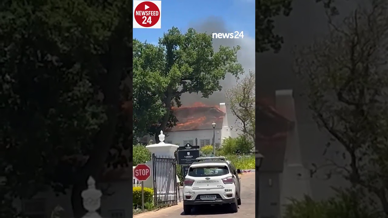 Fire rips through Laborie Estate in Paarl.