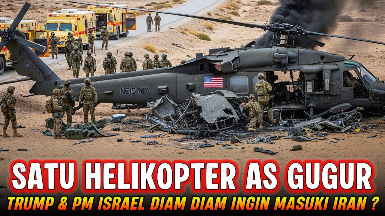 TRUMP & PM ISRAEL KAGET‼️SATU HELIKOPTER MATA MATANYA BERHASIL TUMBANG ?