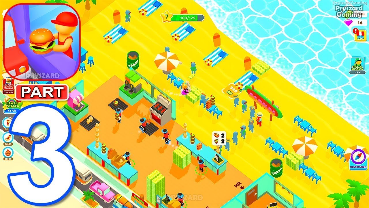 Burger Please - Gameplay Walkthrough Part 3 Stickman Burger Restaurant Shop Manager (iOS, Android)