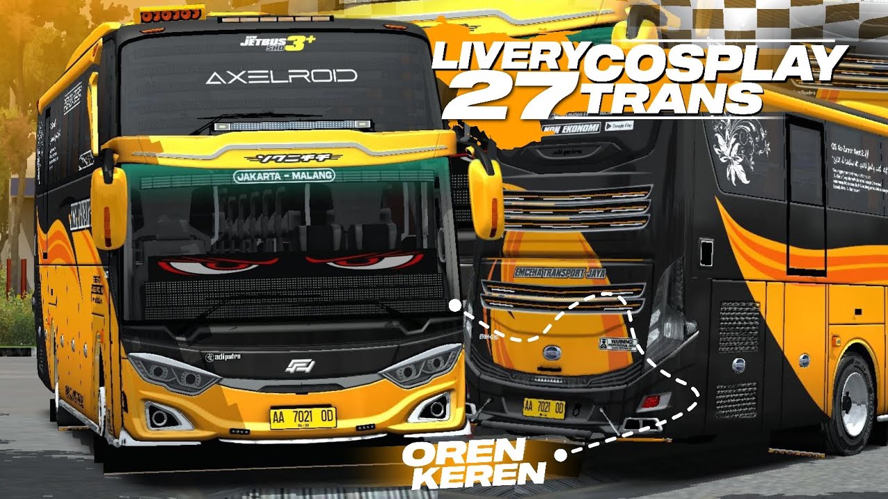 SHARE LIVERY‼️LIVERY AKAP COSPLAY 27 TRANS MBOIS MOD ADFARIS CONCEPT | BUSSID #bussid #bussidlivery 