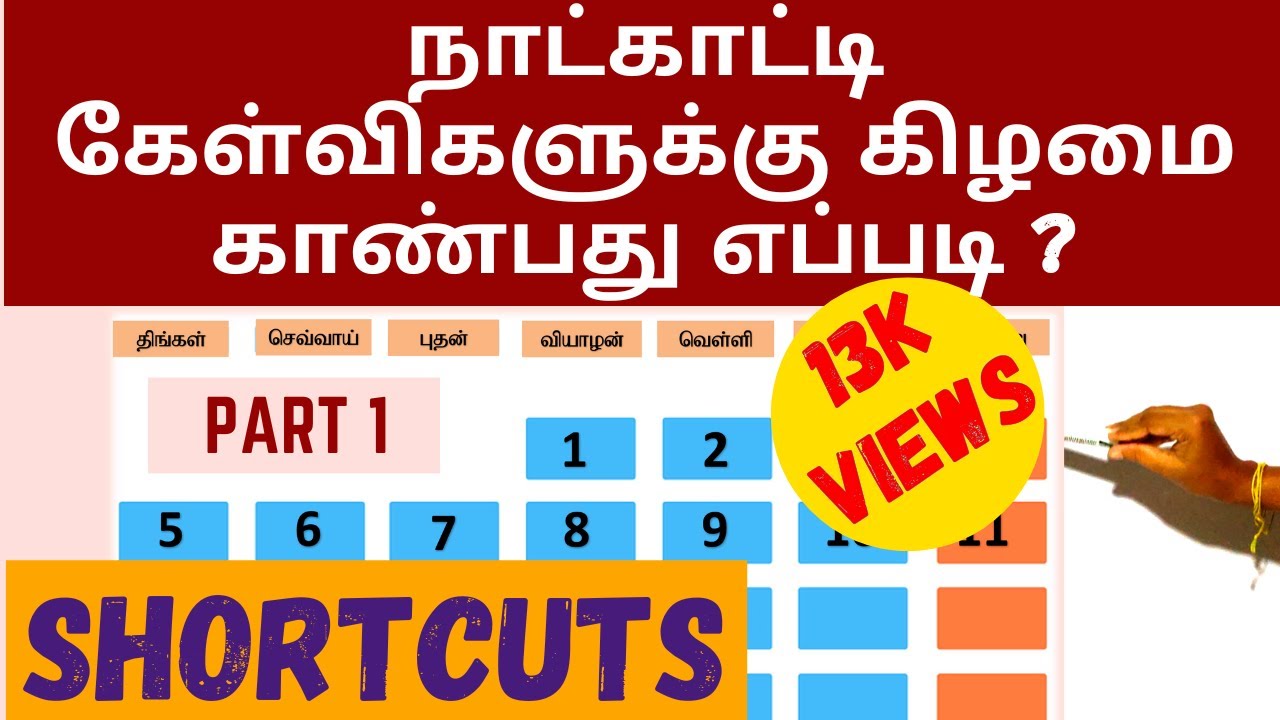 IQ | Calendar in Tamil | SLEAS | SLAS | SLTES | SLAcS | SLSS | TNPSC | RRB| NTPC | SSC | EasyMethods
