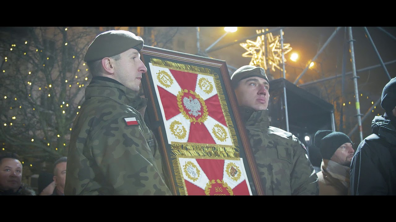 Wojsko Polskie. 12. Wielkopolska Brygada Obrony Terytorialnej Poznań - Uroczyste Wręczenie Sztandaru