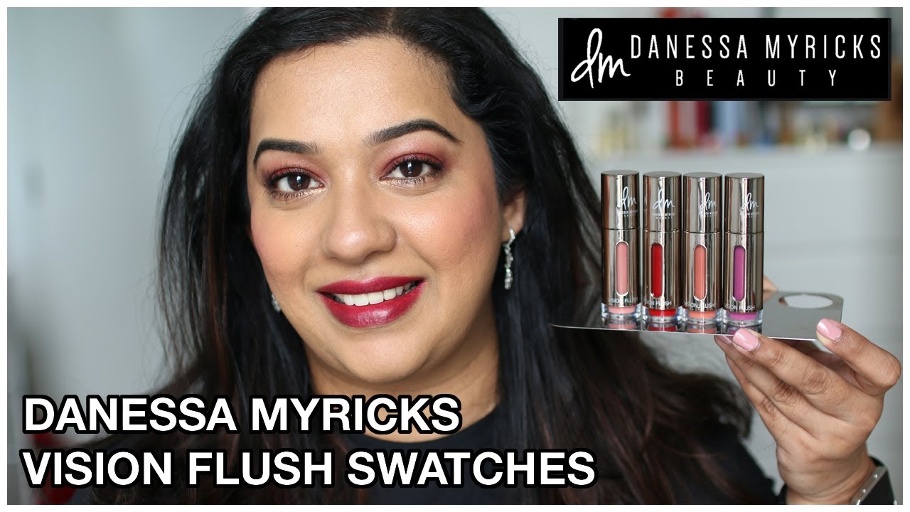 Danessa Myricks Vision Flush Swatches on Indian Skintone