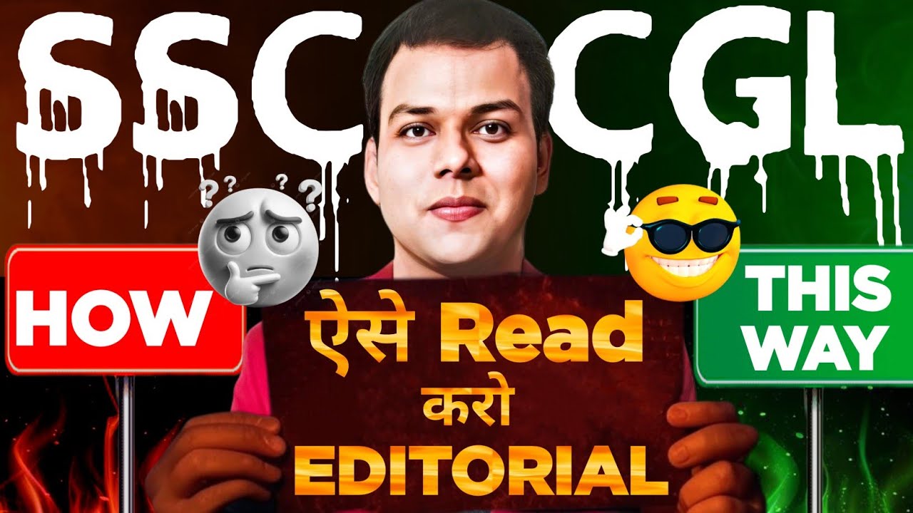 SSC CGL 2026 | EDITORIAL READING GUIDE | BY Vishesh Shukla Sir #ssccgl2026 #cgl #chsl #cpo #ssc 