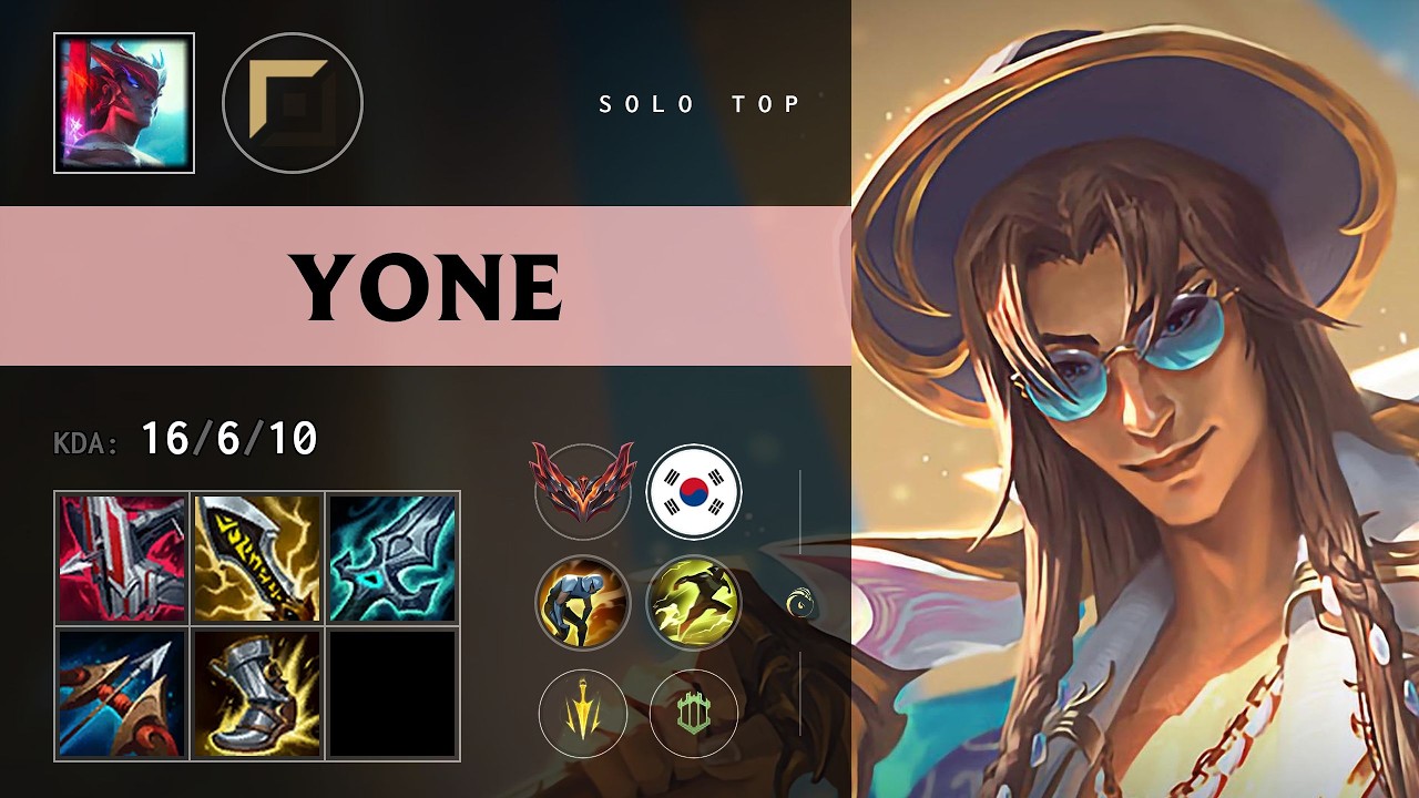 Yone Top vs Renekton - KR Grandmaster Patch 26.15