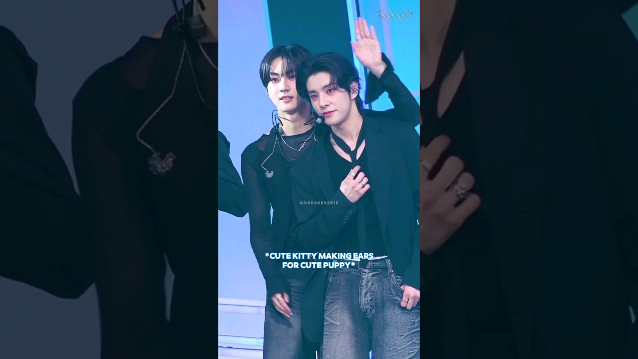 240714 ENHYPEN INKIGAYO PHOTO vs BEHIND THE SCENE 🥹 Jungwon bumped to Jake head & gave him ears yoiz