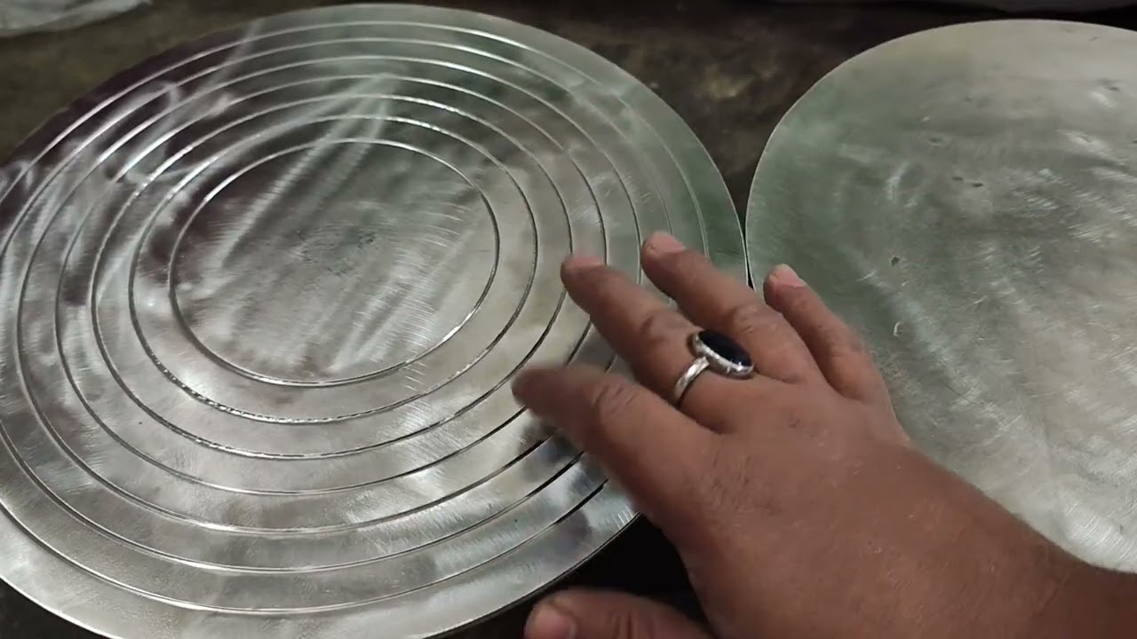 Stainless steel cake turn table 5mm and 3mm 