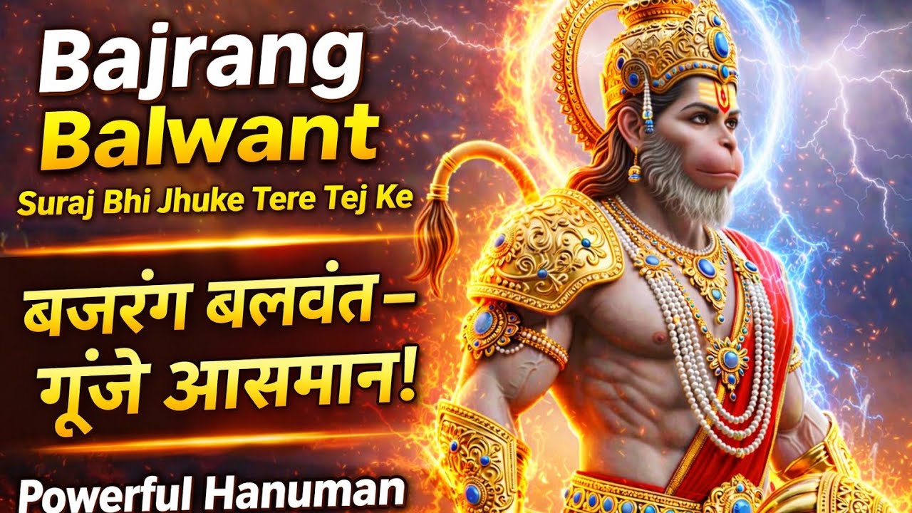 बजरंग बलवंत – गूंजे आसमान! | Bajrang Balwant | Powerful Hanuman Anthem | Energy Filled Bhakti Song 
