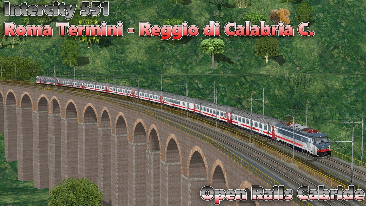 [OR CAB RIDE] Intercity 551 Roma Termini - Reggio di Calabria C.