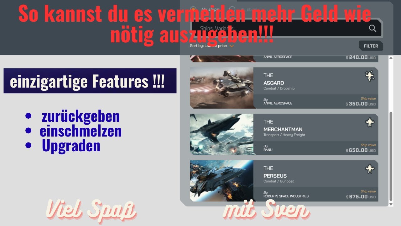 Star Citizen 4.2.1: Schiffe einschmelzen, upgraden & zurückgeben – Ultimativer Guide