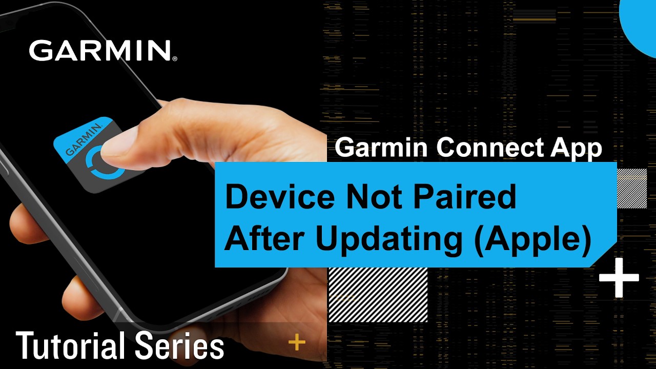 Tutorial - Garmin Connect App: Device Not Paired After Updating (Apple) | Garmin Connect Sync Error?