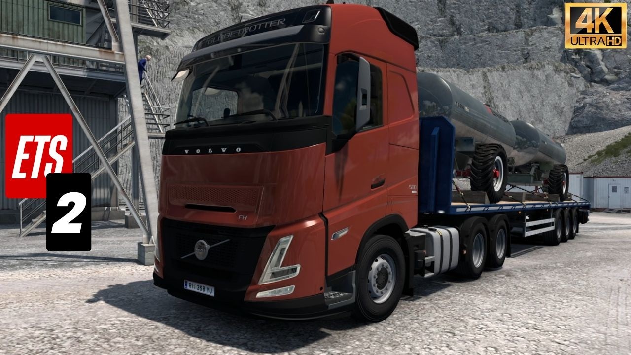 ETS2  1.58 - Tanques de água -  G29 Steering Wheel -4K gameplay-