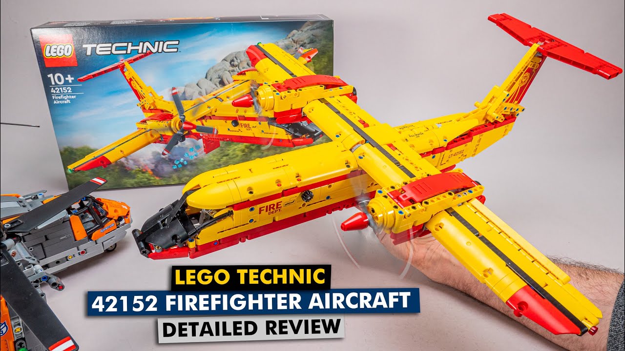 LEGO Technic 42152 Пожарный самолёт с потрясающим игровым процессом — подробный обзор сборки