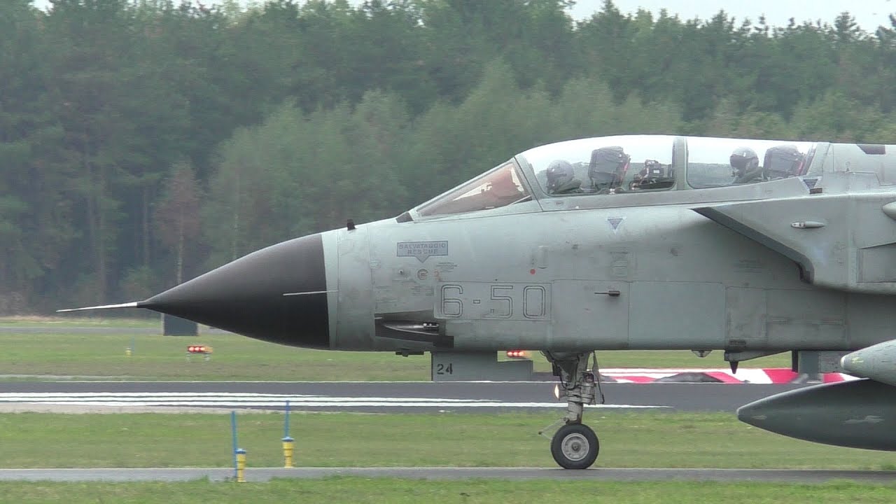 Italian AF Tornado Full Afterburner Take Off - Volkel 17 September 2025