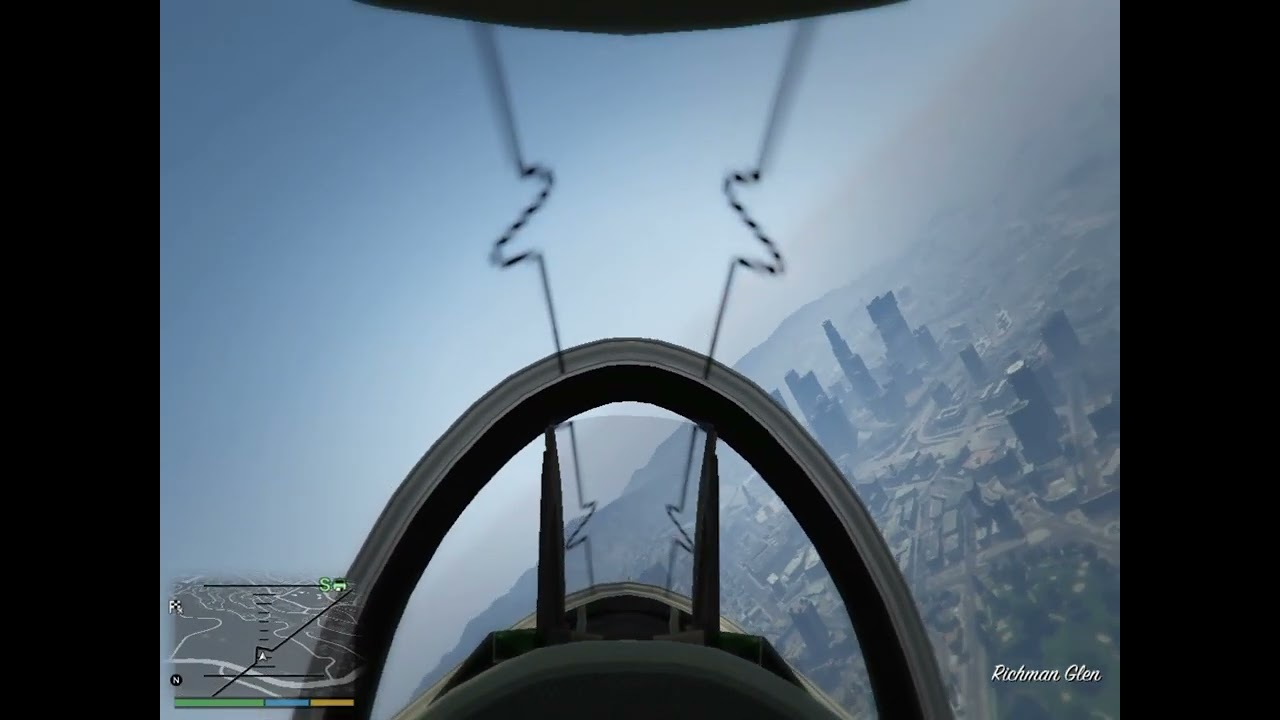 GTA V FLYING A MILITARY FIGHTER JET ✈️