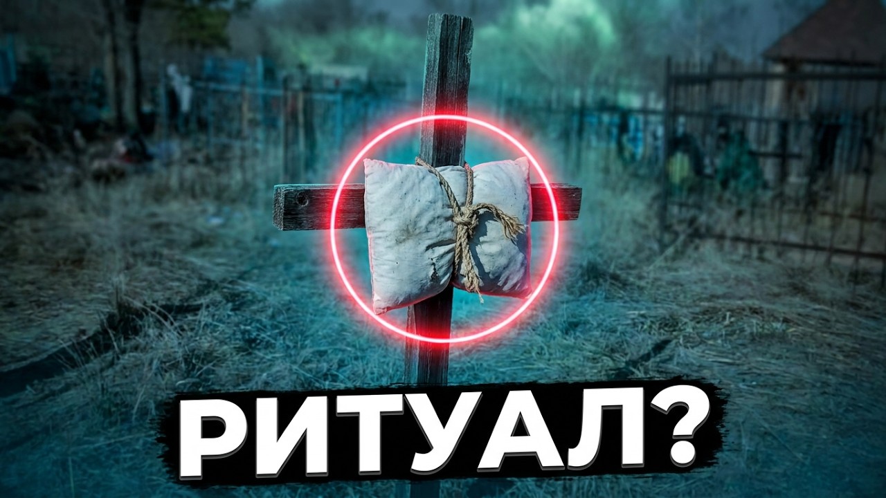 РИТУАЛ НА СМЕРТЬ ПОДУШКА.  ПОДУШКА НА КРЕСТЕ  ЗАБРОШЕННОЕ ДЕТСКОЕ КЛАДБИЩЕ.
