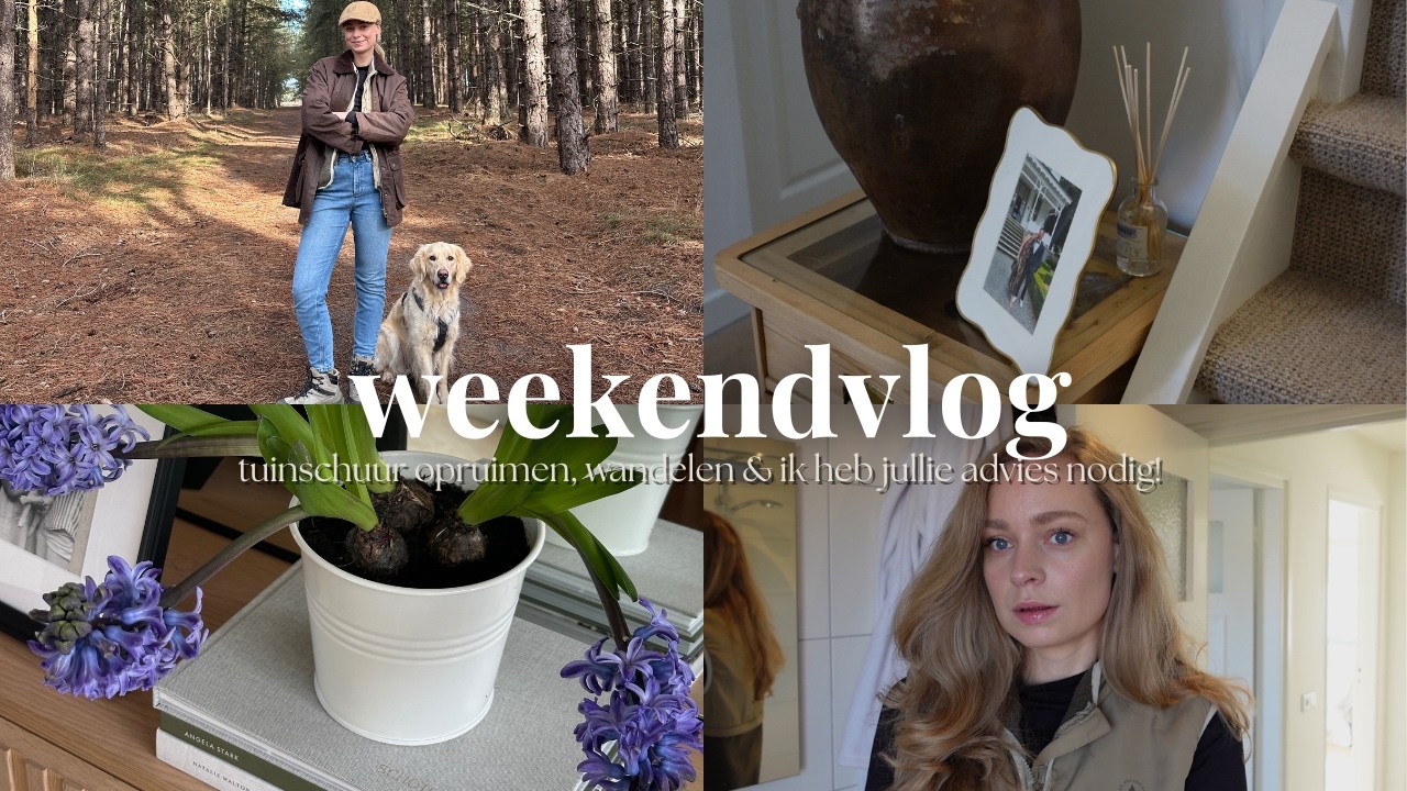 Weekendvlog | tuinschuur opruimen, wandelen & ik heb jullie advies nodig 🤍