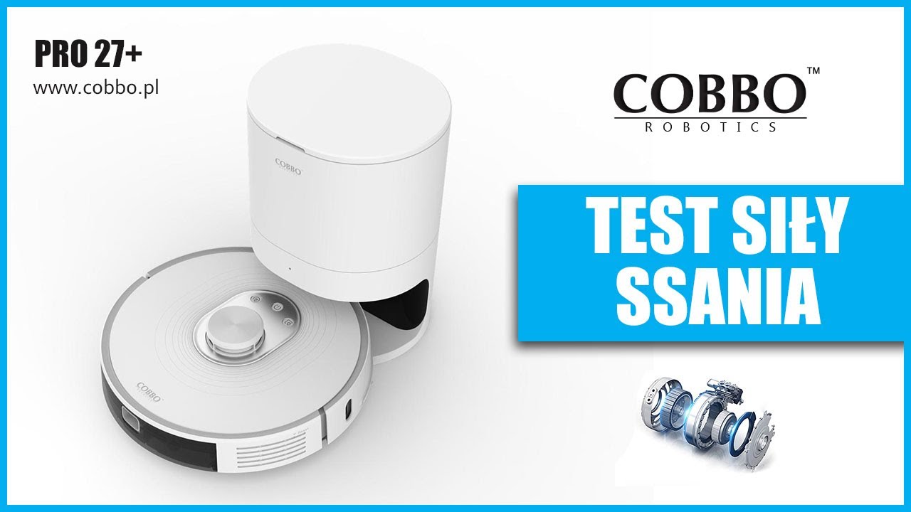 TEST SIŁY SSANIA ROBOTA SPRZĄTAJĄCEGO COBBO PRO 27+