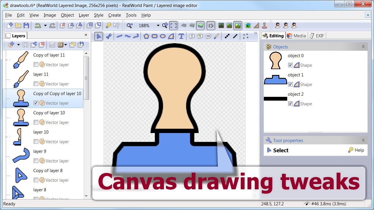 Customizing RWPaint's canvas