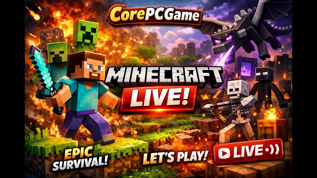 Minecraft Java Live Streaming - Part_2 #corepcgame @corepcgame