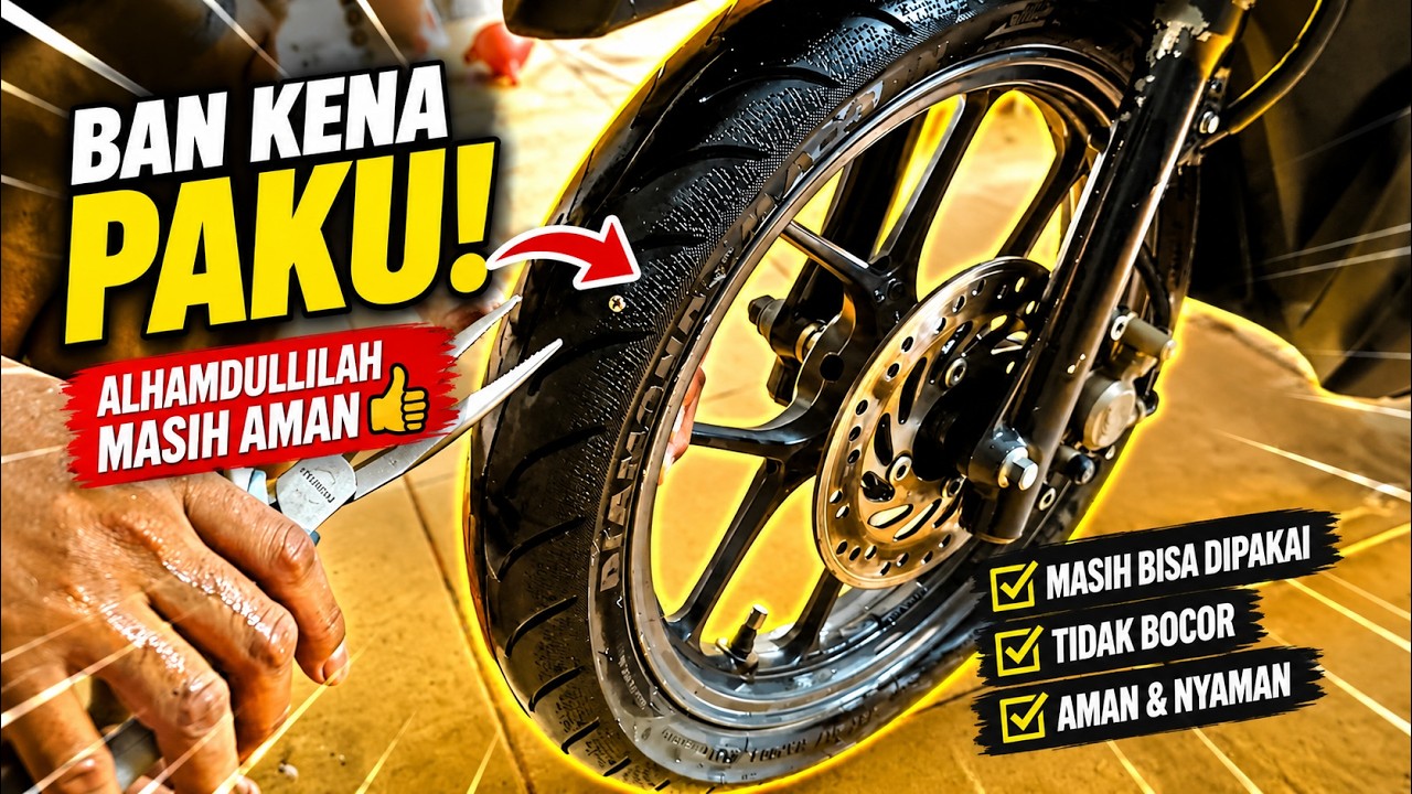 REZEKI MASIH DILINDUNGI | BAN KETANCEP PAKU TAPI AMAN!