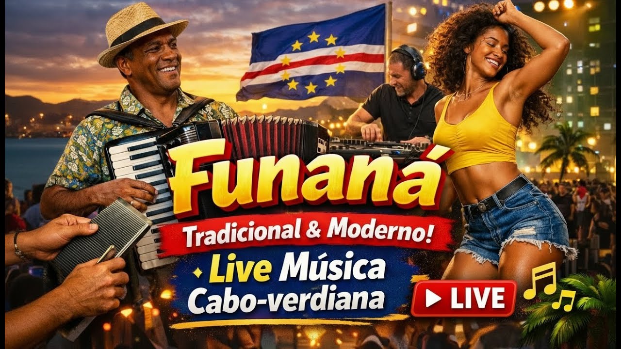 Funaná Tradicional & Moderno | Live Música Cabo-verdiana | Di Pina Music