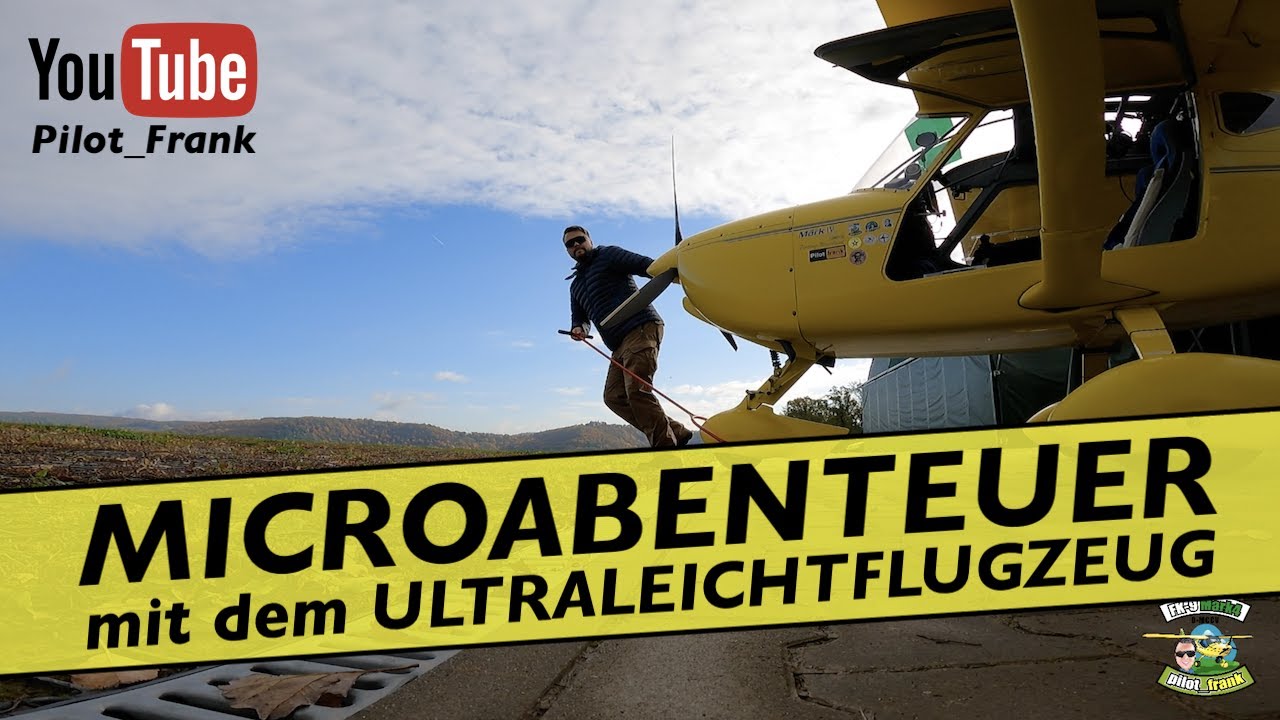 Das Ultraleichtflugzeug Microabenteuer geht nach Schwenningen EDTS