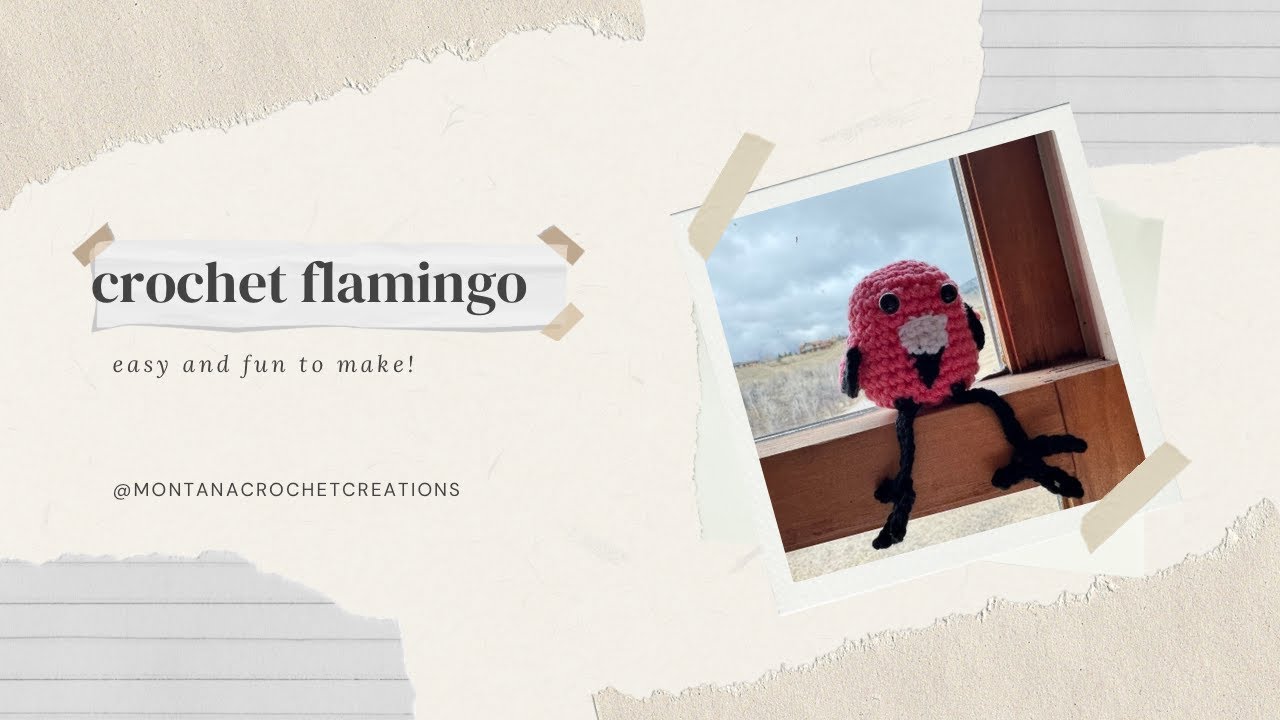 FLAMINGO! FLAMINGO CROCHET PATTERN BEGINNER FRIENDLY CROCHET FLAMINGO TOY