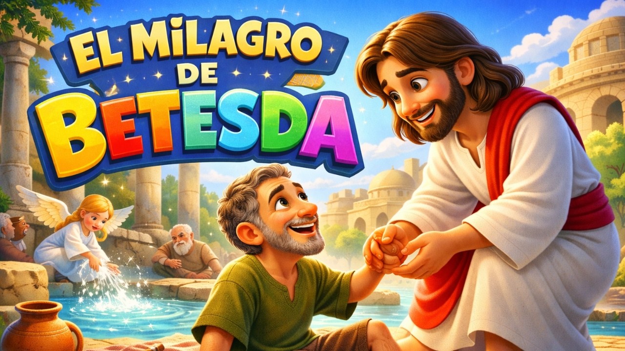 El Milagro de Betesda | Jesús Sana al Paralítico | Historia Bíblica para Niños| Cantada