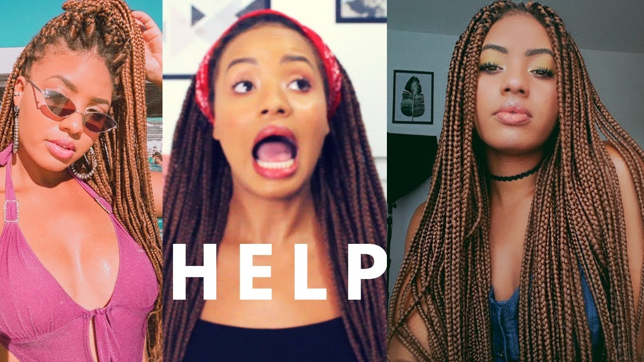 SITUAÇÕES CHATAS QUE ROLAM COM QUEM COLOCA AS #BOXBRAIDS | Emanuelly Magal