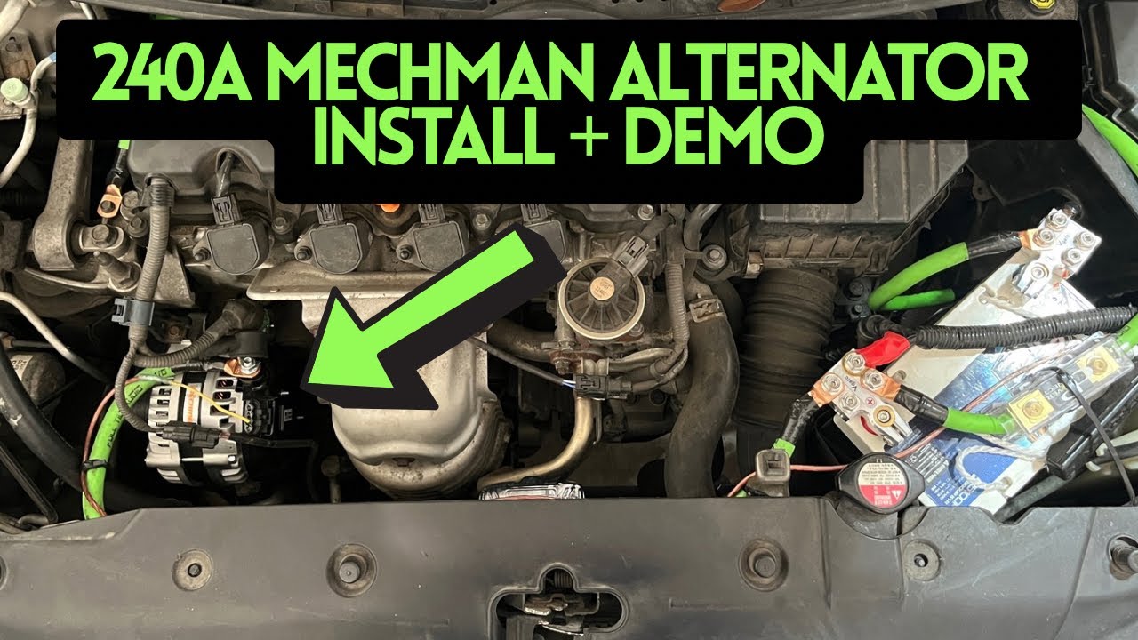 Mechman 240a alternator install + demo