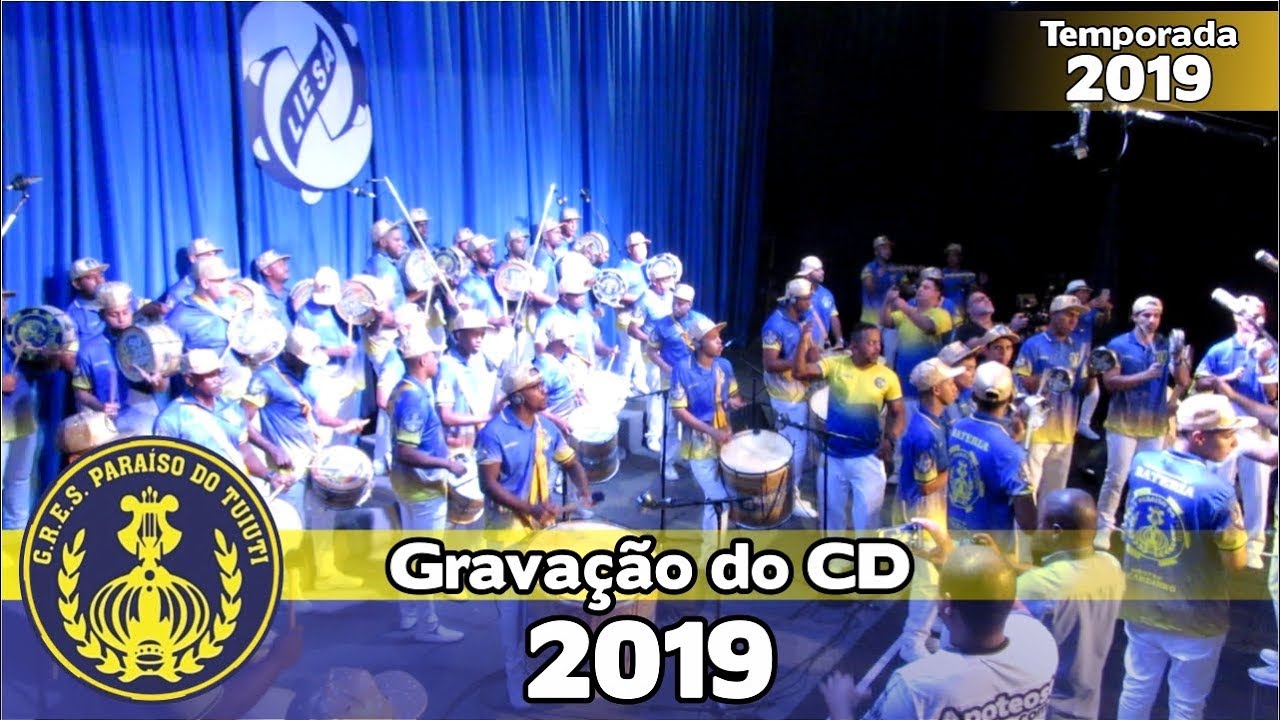 Bateria do Paraiso do Tuiuti 2019 - Gravação do CD dos sambas-enredo
