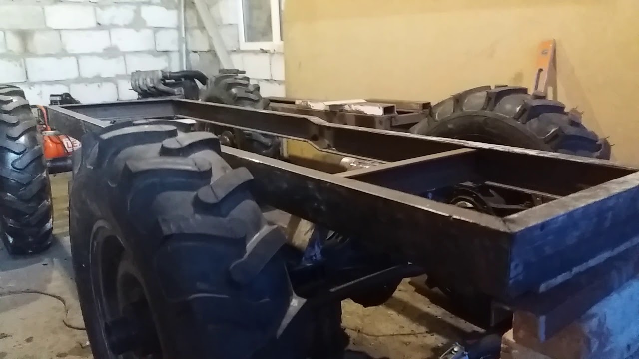Самодельный трактор 4х4