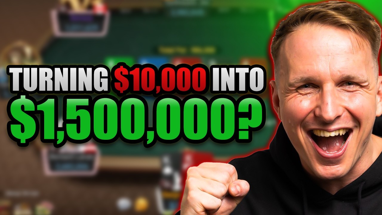 SICK Deeprun in a $10,000 Poker Tournament (Short Video)