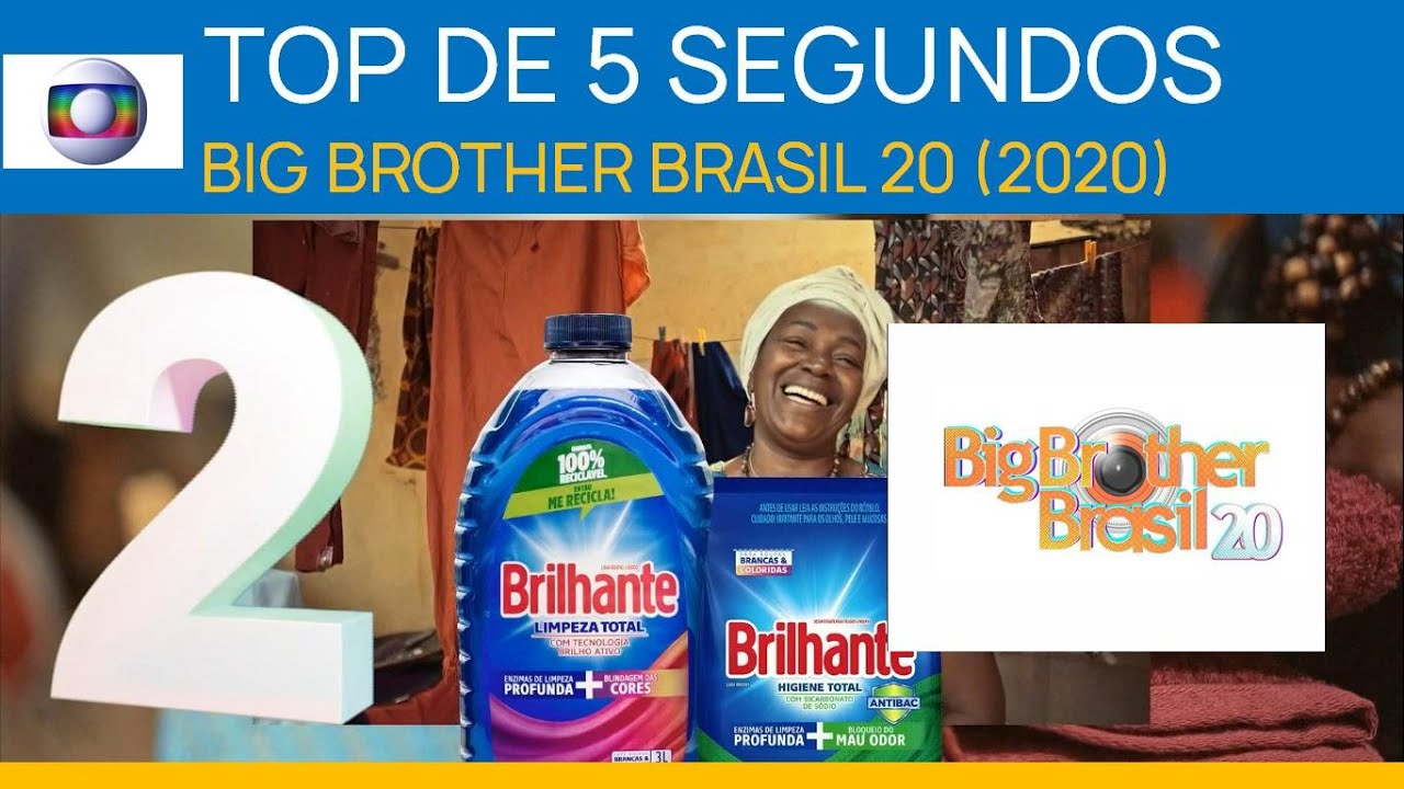 Globo | TOP 5 SEGUNDOS: Big Brother Brasil 20 | 10/3/2020