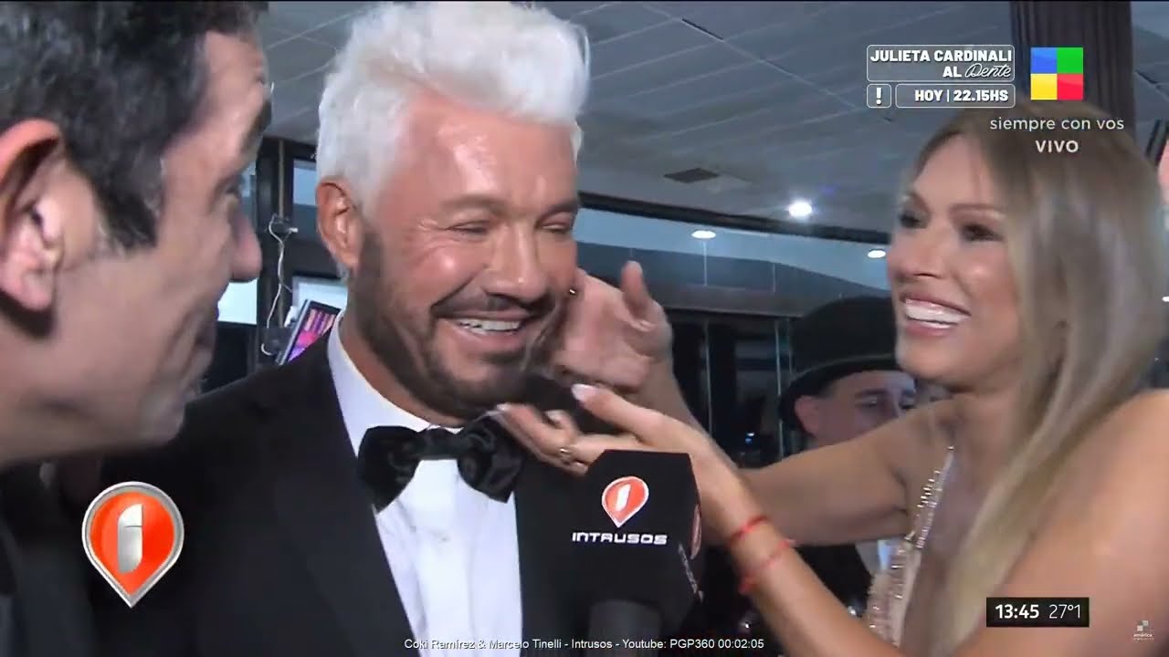 Coki Ramírez y Marcelo Tinelli  