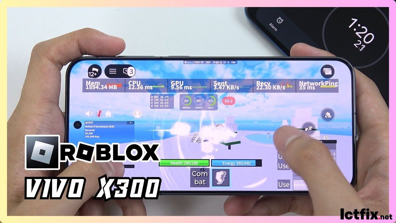 Vivo X300 Roblox Gaming test | Blox Fruits, Doors