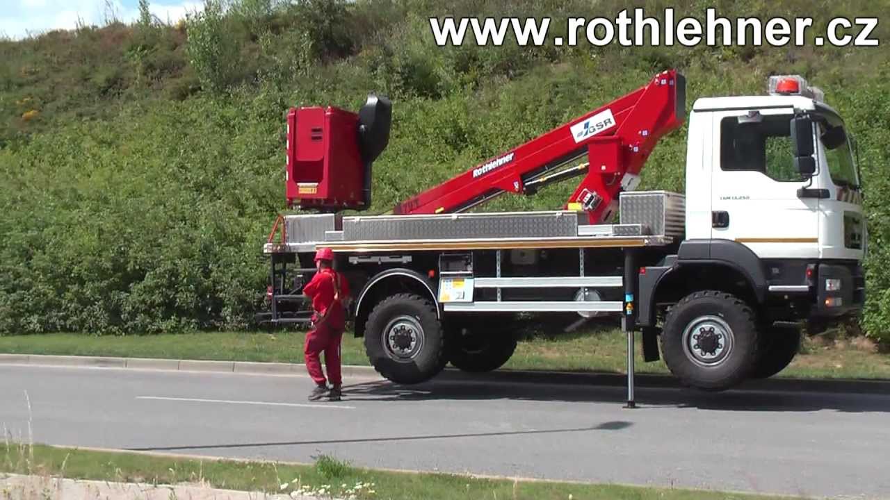Pracovní plošina, nástavba E179T, podvozek Man TGM 4x4