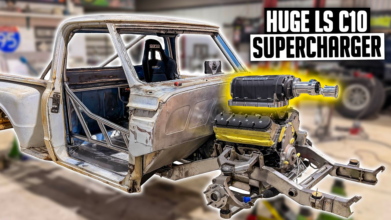 1968 C10 Burnout Truck Supercharger Install & Fuel Cell Fabrication
