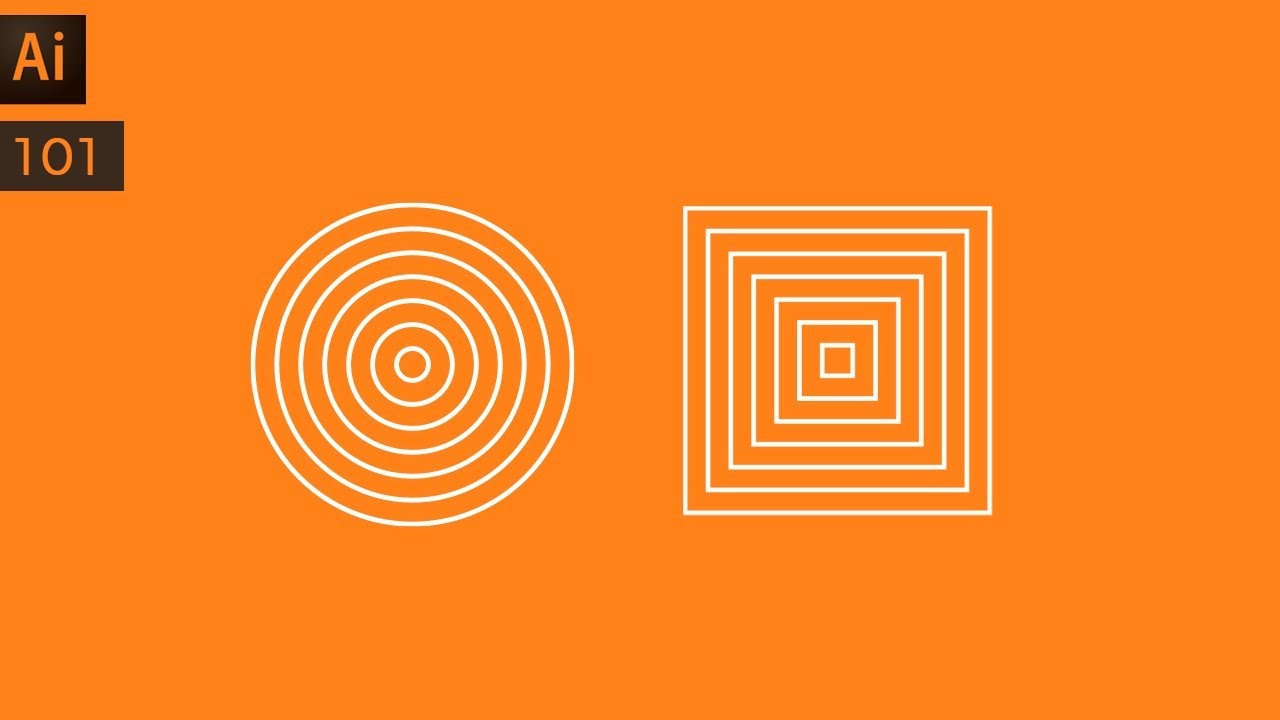 How to make concentric shapes in Illustrator