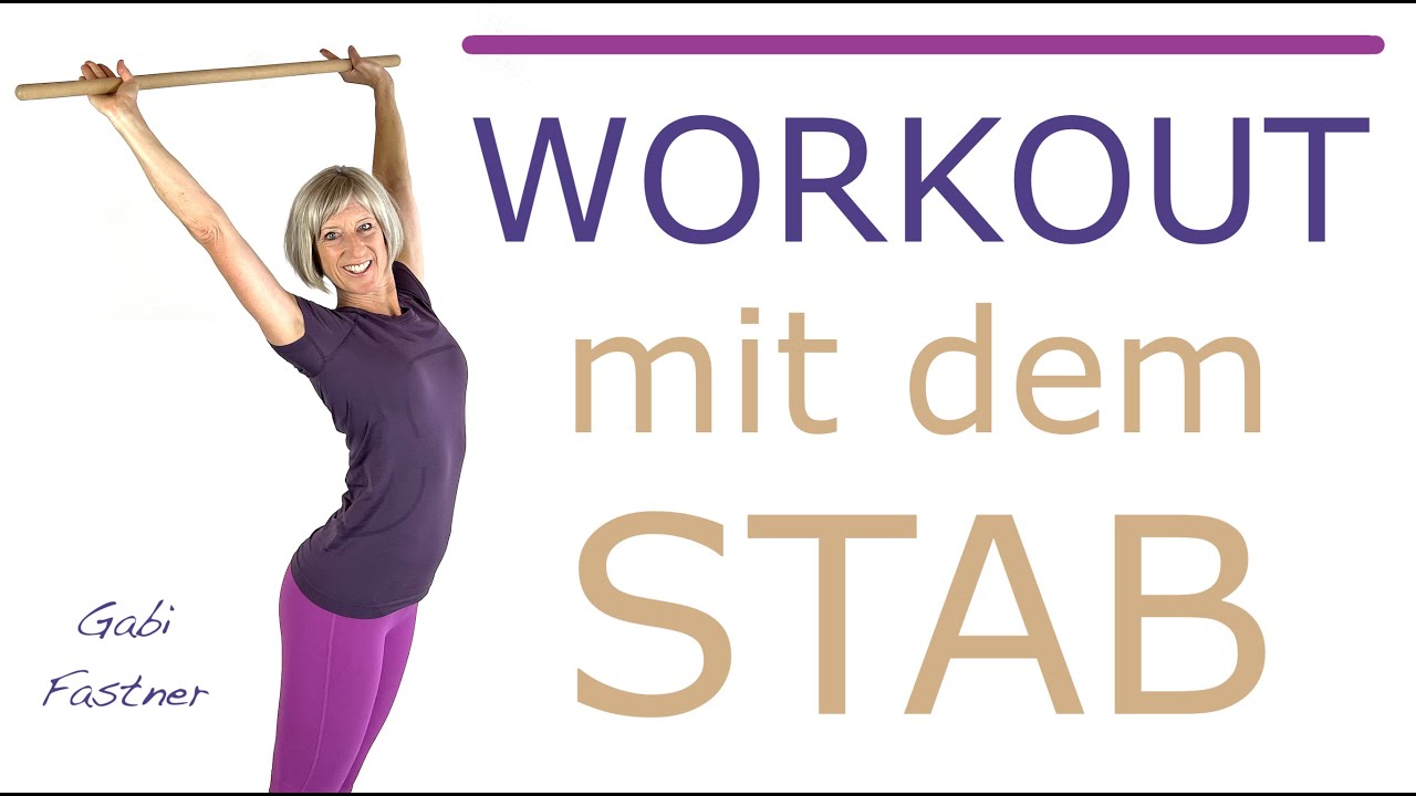 🥢26 min. Workout mit dem Stab | Ganzkörper-Training