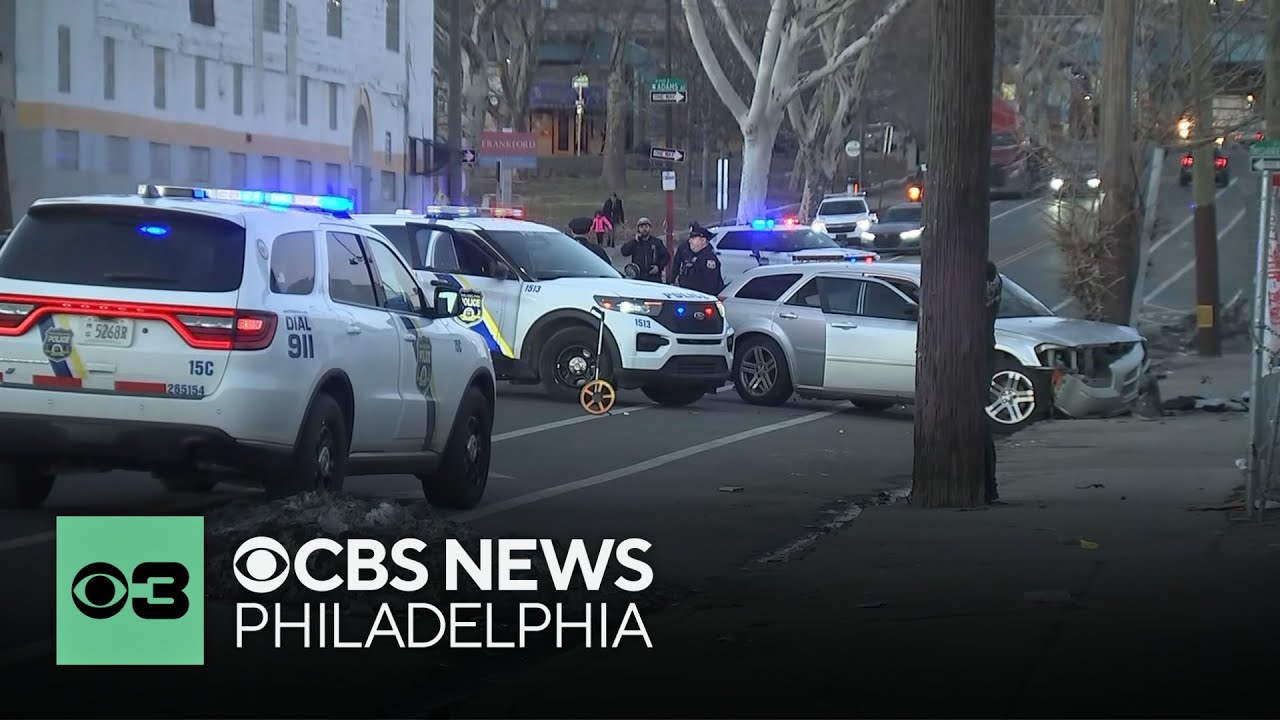 Motorcyclist dies after car detaches from tow truck in Philadelphia, police searching for driver