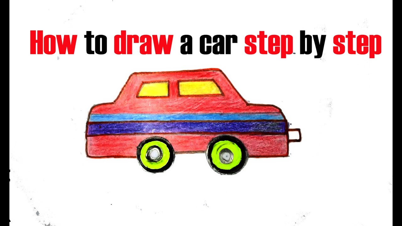 How to draw a car. 