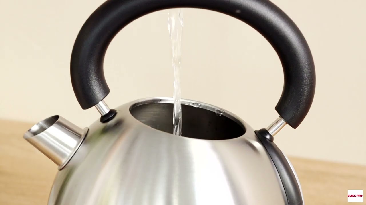 Swiss Pro+ Retro Kettle 1.8L - 2200W - Silver - SP-WK2200BS