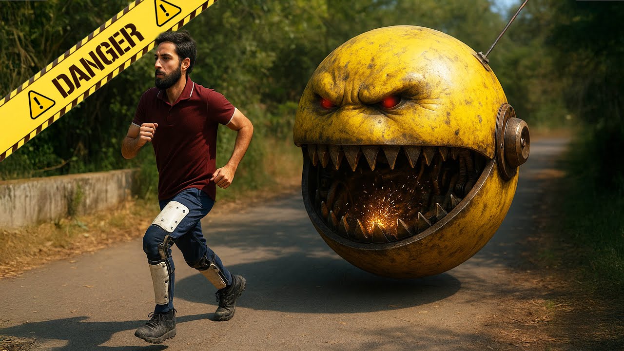 Pacman In Real Life Is A TOTAL Disaster Waiting To Happen