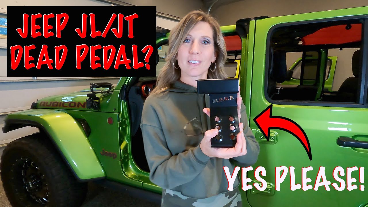 M.O.R.E. Dead Pedal installed by Kim *Jeep JL or JT Dead Pedal/Foot Rest