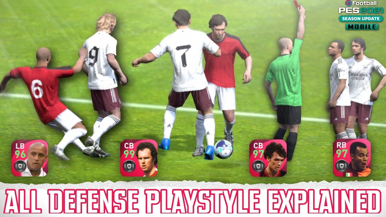 All Defensive Playing Styles Explained [CB] [LB] [RB] | PES2021 Mobile