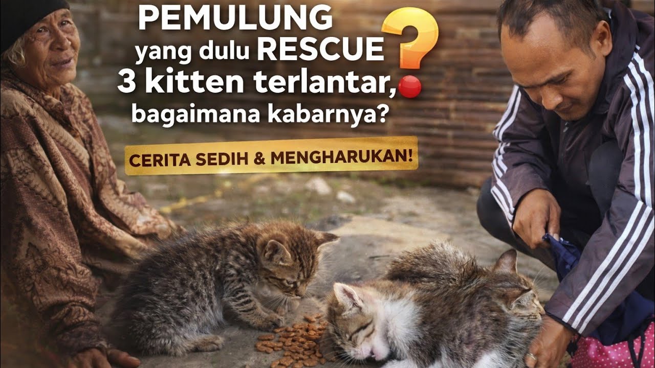 Masih Ingat Pemulung Penyelamat 3 Kitten Ini? Kondisinya Sekarang Bikin Terharu 😭