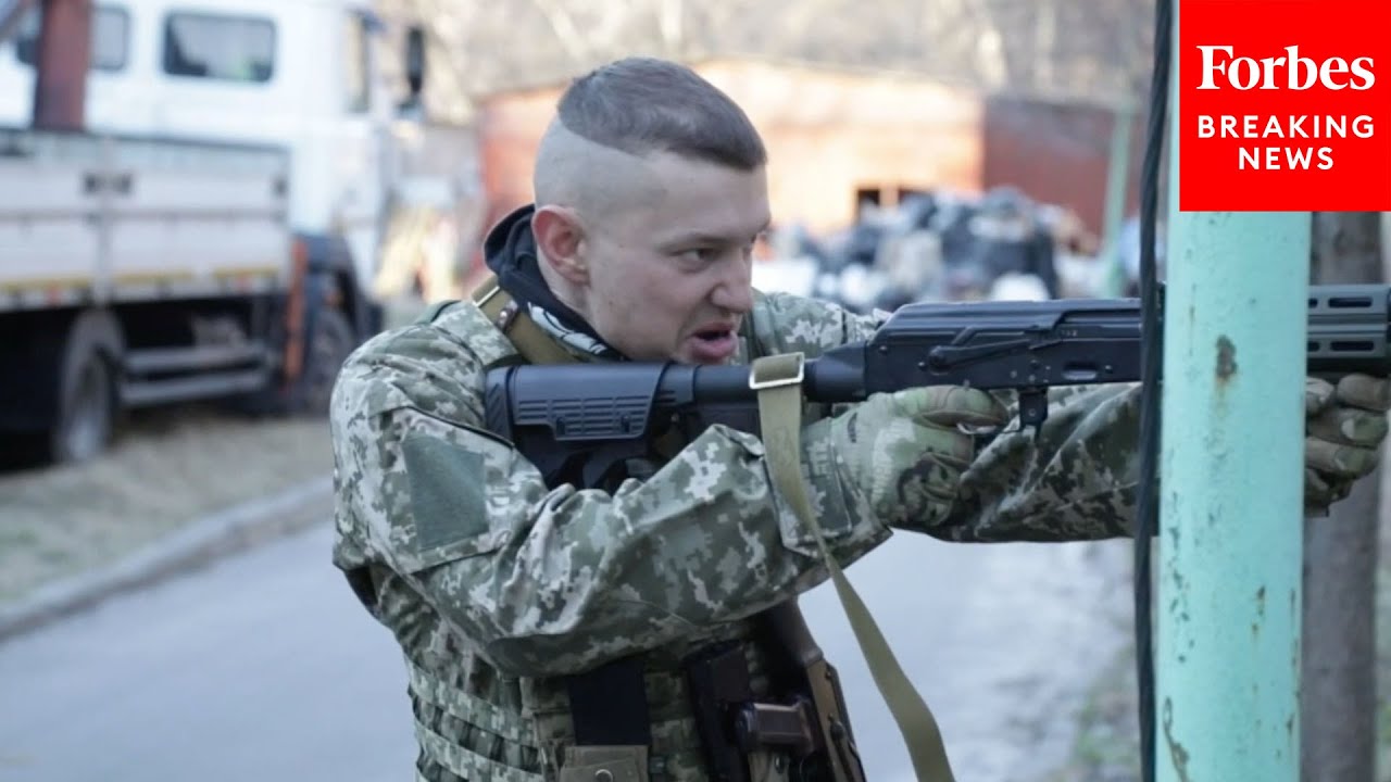 Ukrainian Civilians Receive Weapons, Combat Training In Kyiv